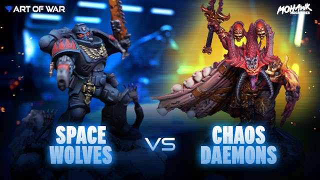 Space Wolves Stormlance vs Khorne Dae...