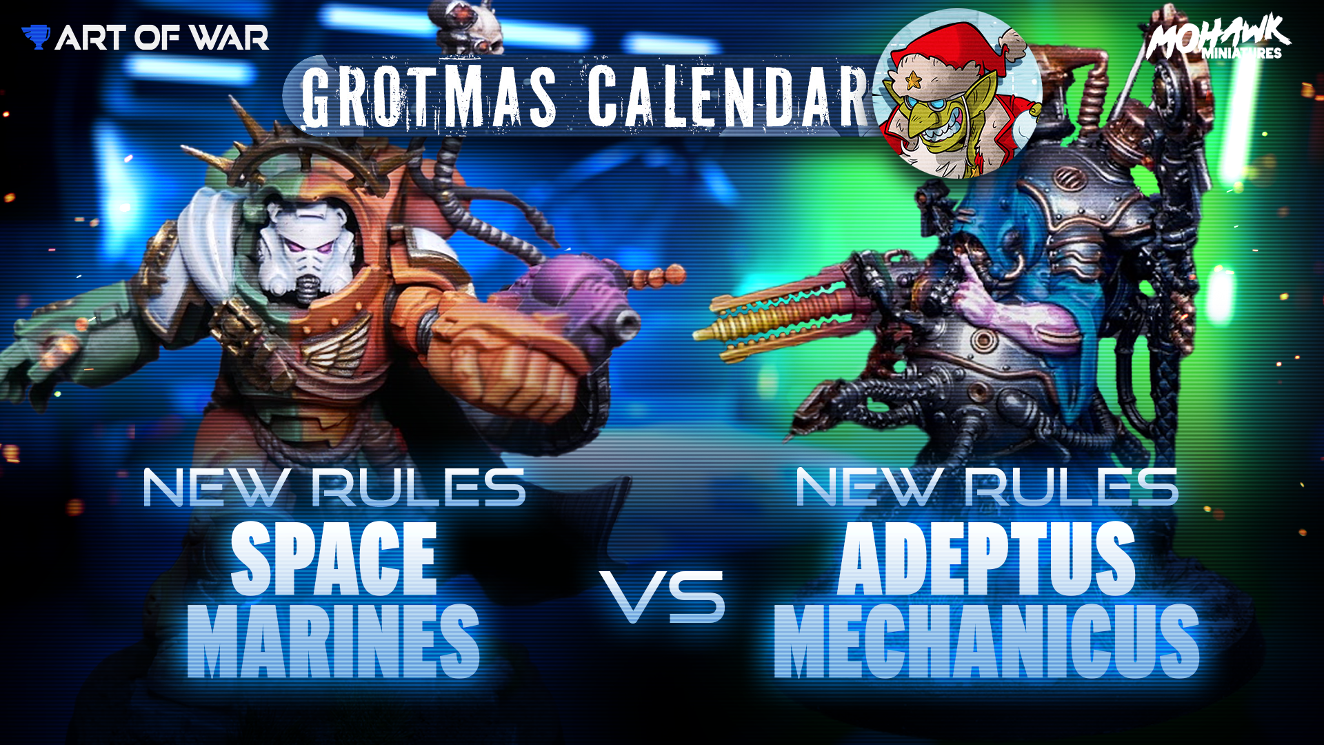 Space Marines Librarius Conclave vs Adeptus Mechanicus Haloscreed Battle Clade