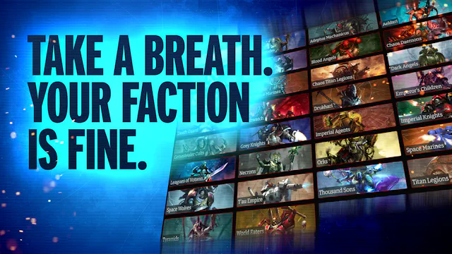 Your Faction is Fine in 11th Edition ...