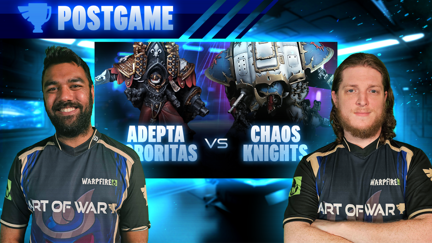 Sisters of Battle vs Chaos Knights Postgame Analysis