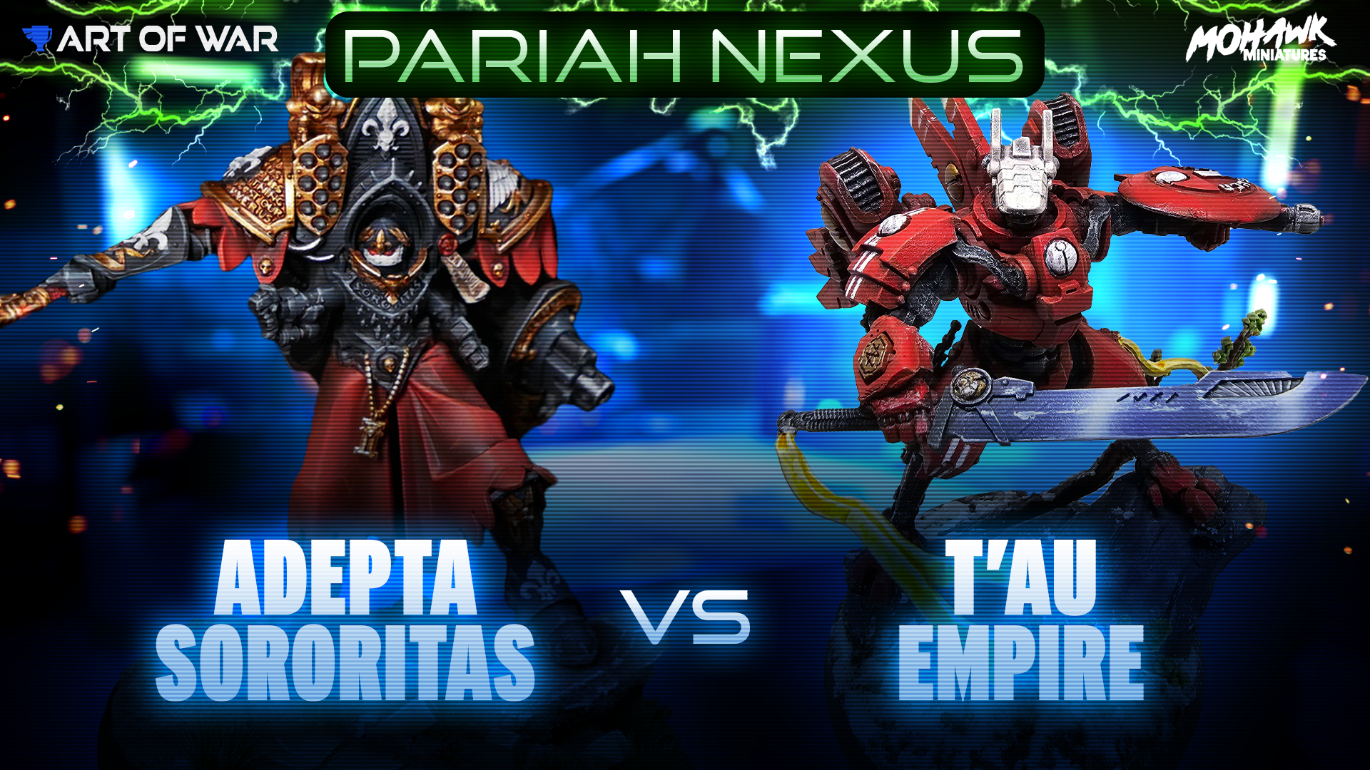 Tau Empire Auxiliary Cadre vs Adepta Sororitas Champions of Faith Battle Report