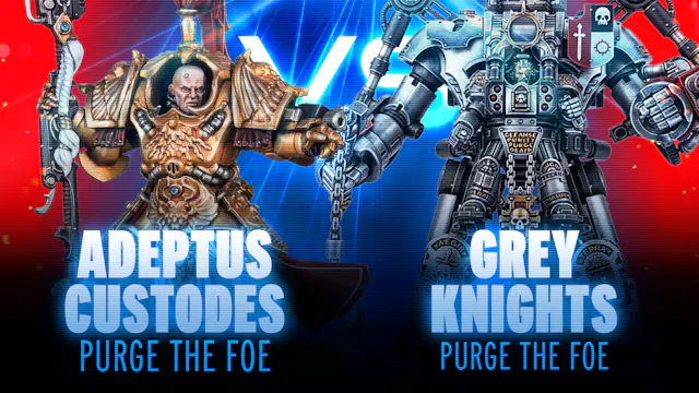 Grey Knights vs Adeptus Custodes Comp...