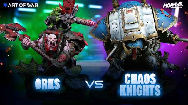 Bully Boyz Orks vs Chaos Knights Coaching Match