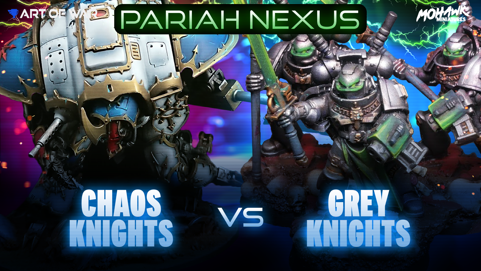 Grey Knights vs Chaos Knights Competitive Warhammer 40k Battle Report