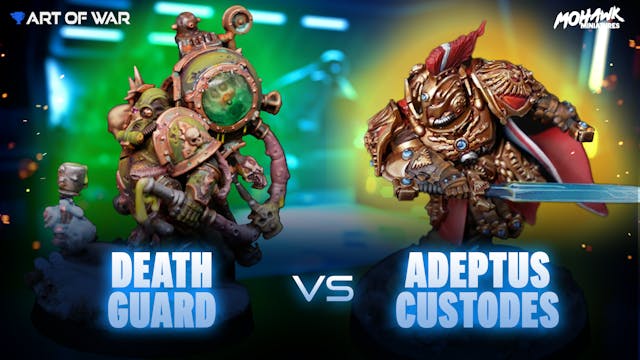 Adeptus Custodes vs Death Guard Battl...