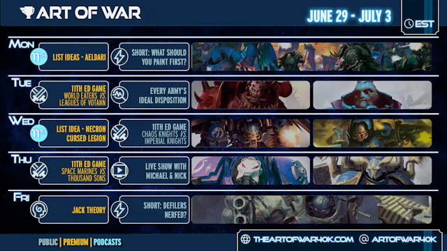 June 29 - July 3