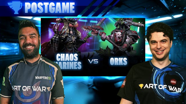 Chaos Space Marines vs Orks Post-Game...