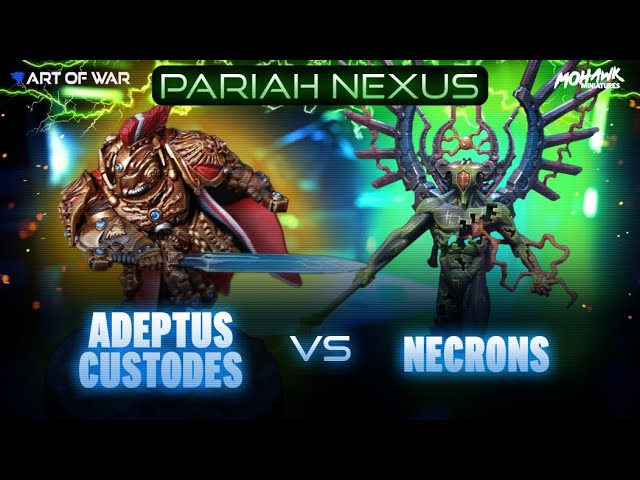 Adeptus Custodes vs Necrons Warhammer 40k Battle Report!