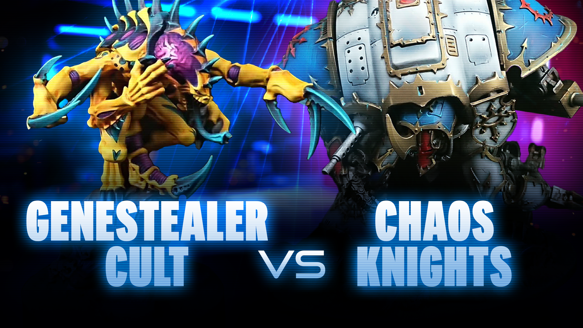 Chaos Knights vs Genestealer Cults Competitive Battle Report