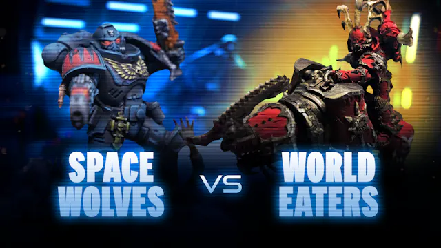 Space Wolves vs World Eaters Battle R...