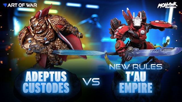 New Codex T'au Empire Mont'Ka vs Adeptus Custodes Battle Report