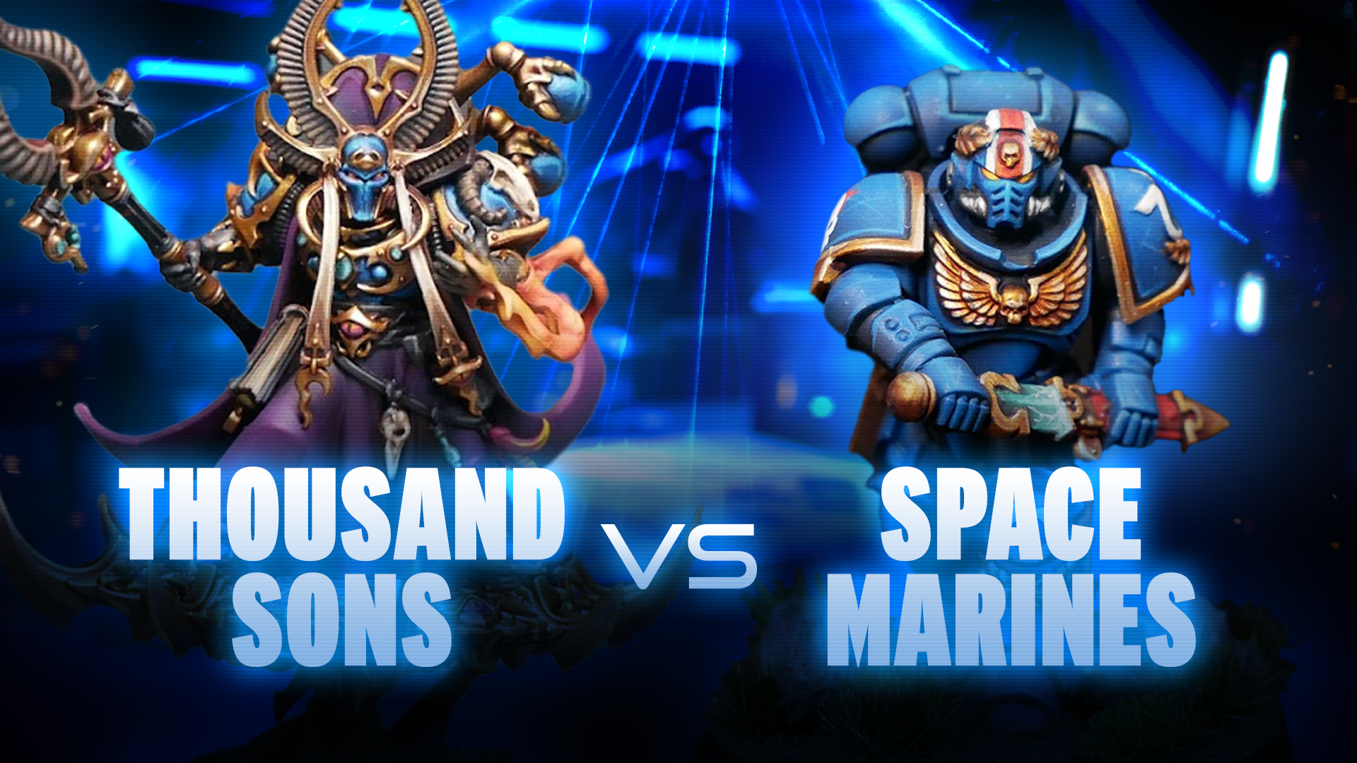 NEW Codex Thousand Sons vs Space Marines Battle Report