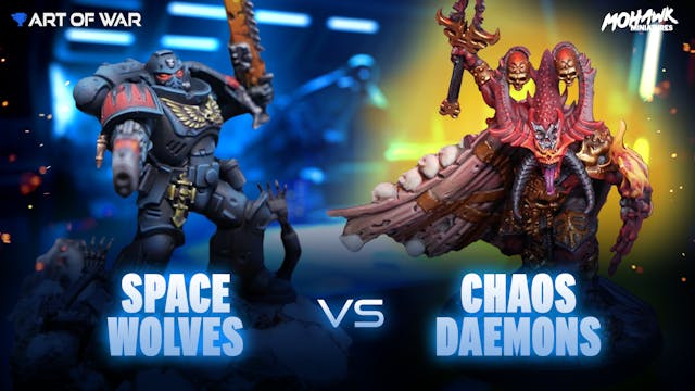 Chaos Daemons vs Space Wolves Battle ...