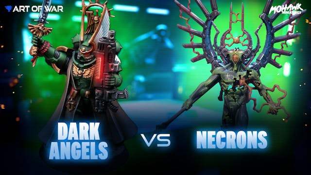 Necrons Awakened Dynasty vs Dark Ange...