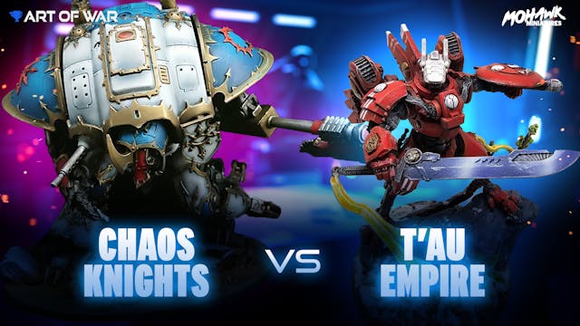 T'au Empire vs Chaos Knights Battle R...