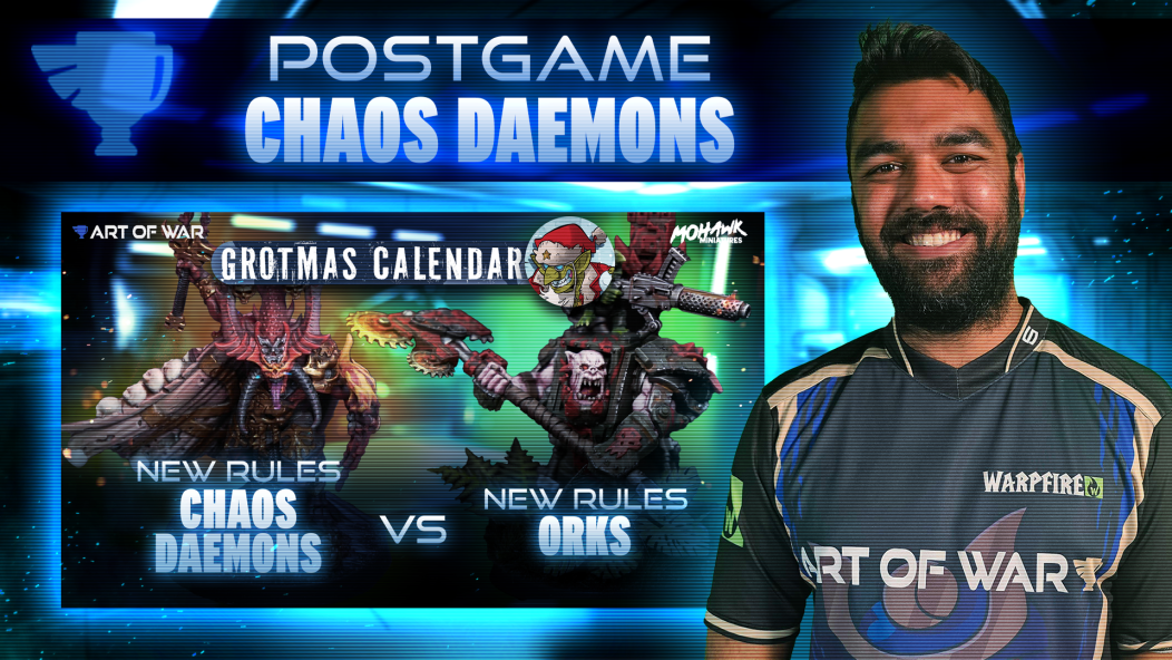 Chaos Daemons Tzeentch Scintillating Legions vs Orks Postgame Analysis