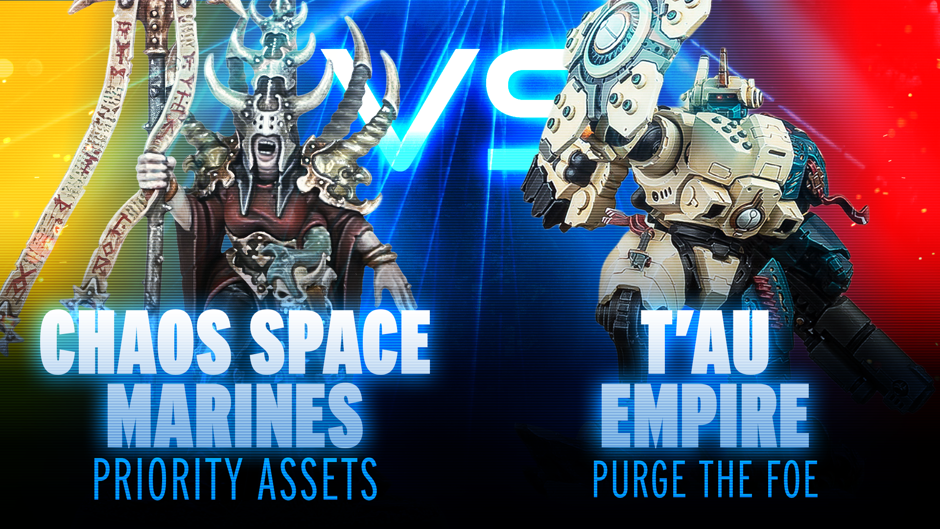 T'au Empire vs Chaos Space Marines Competitive Battle Report