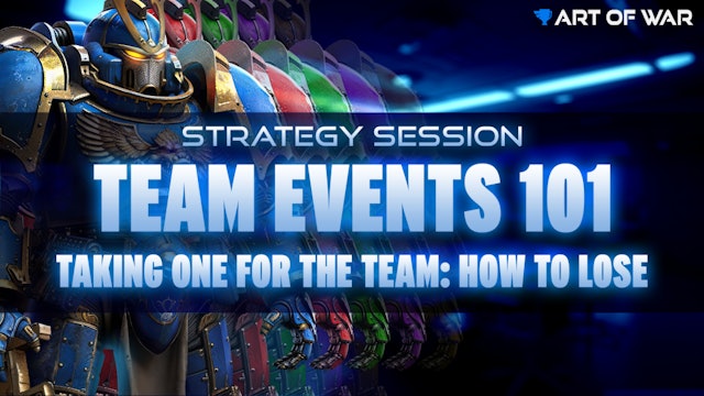 Team Strategy Session: How to lose