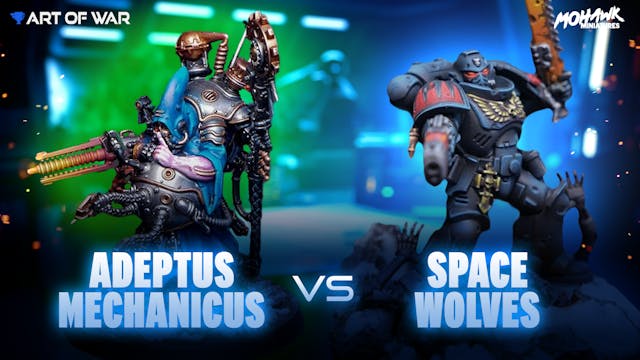 Adeptus Mechanicus vs Space Wolves Ba...