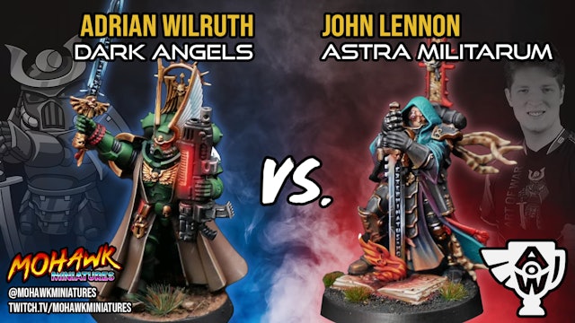 Coaching Match: Dark Angels vs Astra Militarum (Arks of Omen)