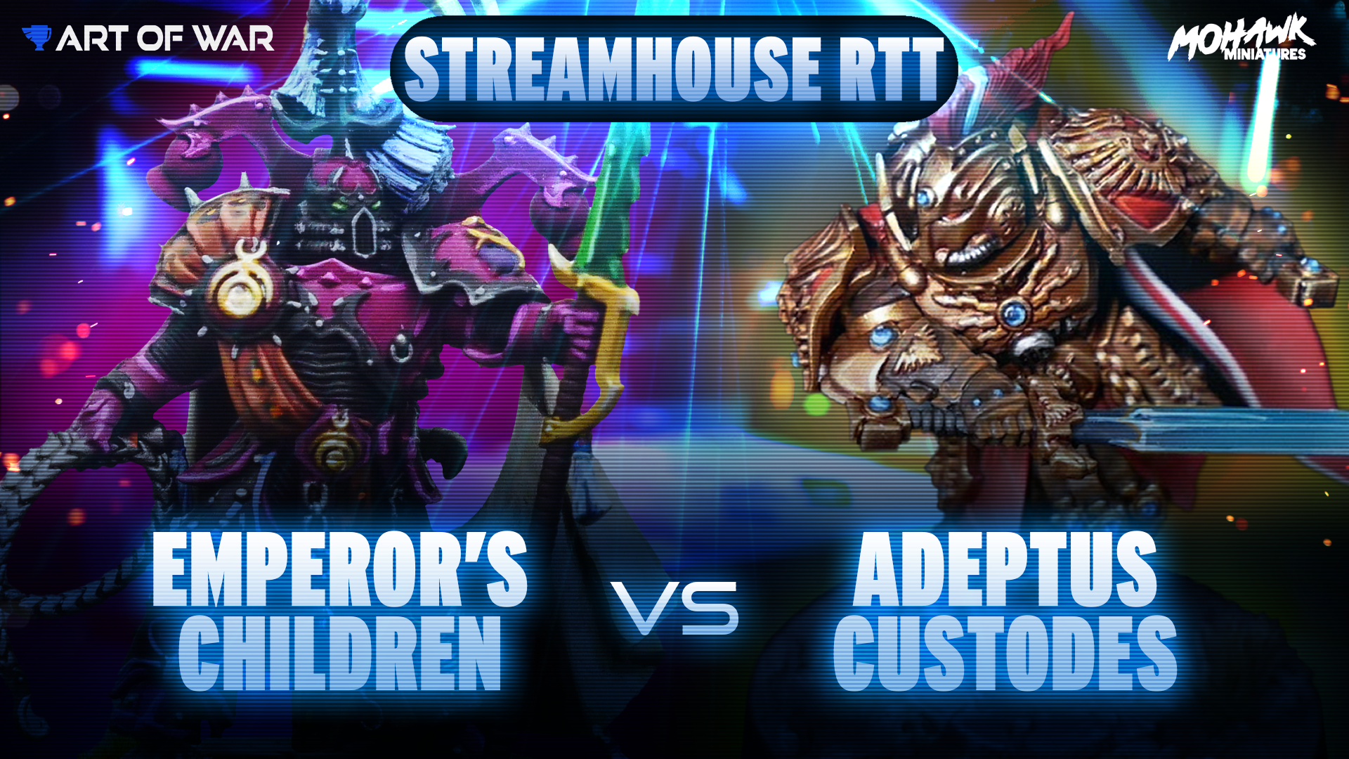 Emperor's Children Vs Adeptus Custodes Coaching Match - Streamhouse RTT round 2