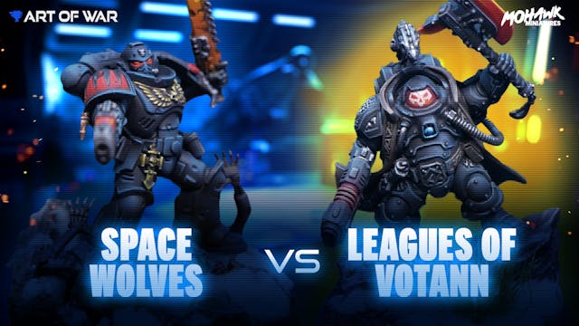 Space Wolves vs Leagues of Votann Bat...