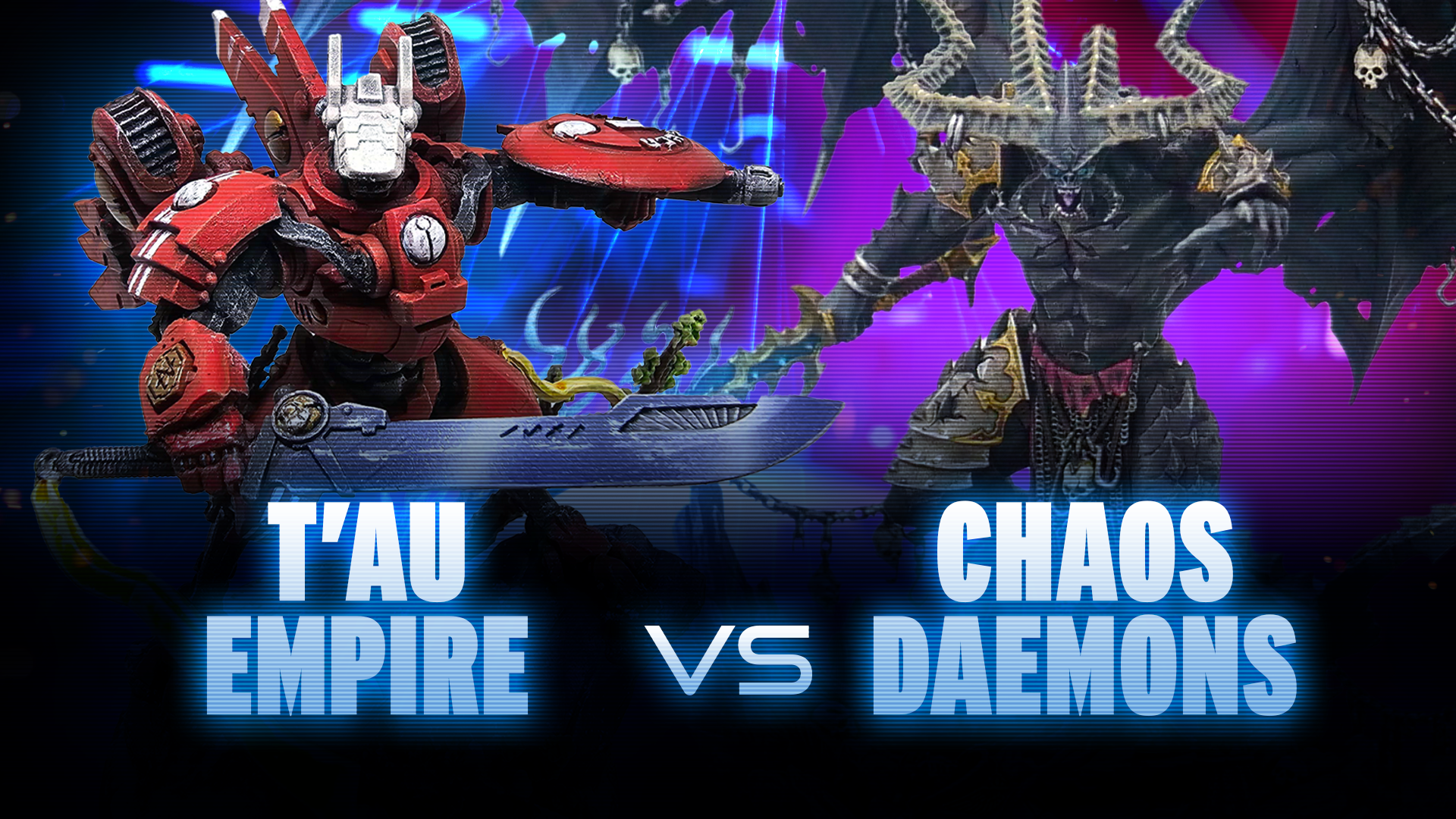 Chaos Daemons vs T'au Empire Competitive Battle Report