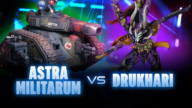 Drukhari vs Astra Militarum Battle Re...