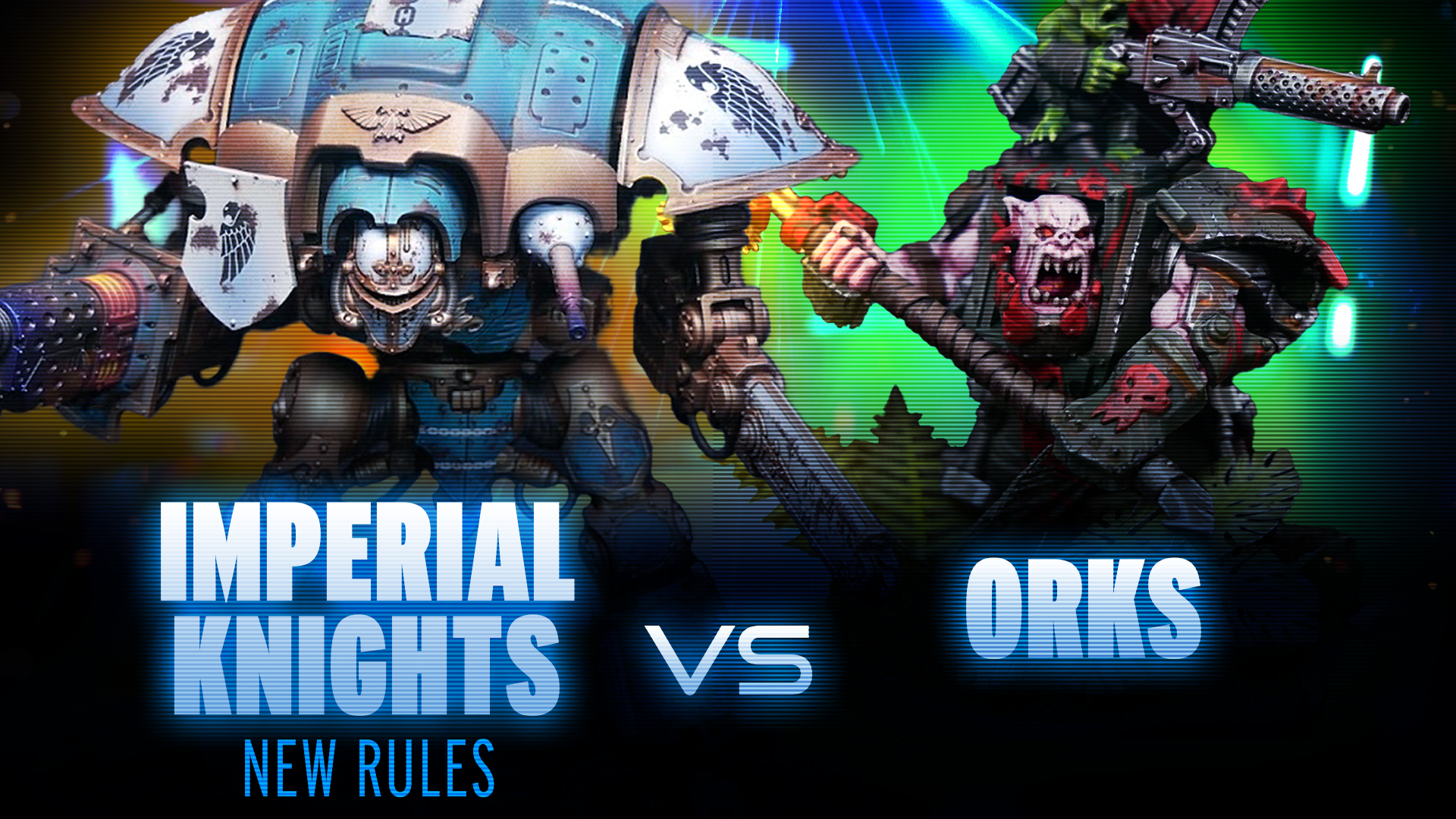 NEW Codex Imperial Knights vs Orks Battle Report
