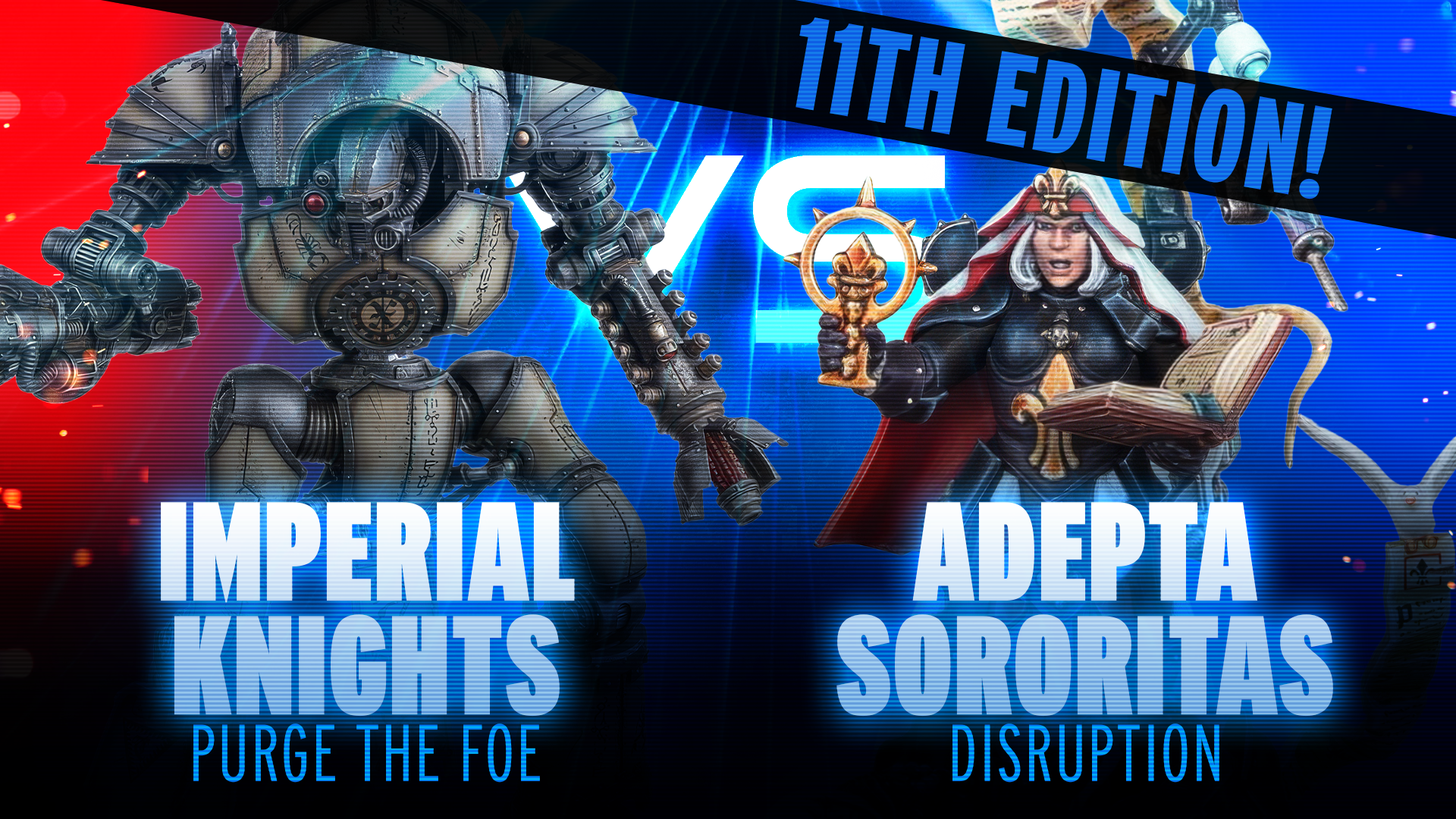 NEW 11th Edition Battle Report - Adepta Sororitas vs Imperial Knights