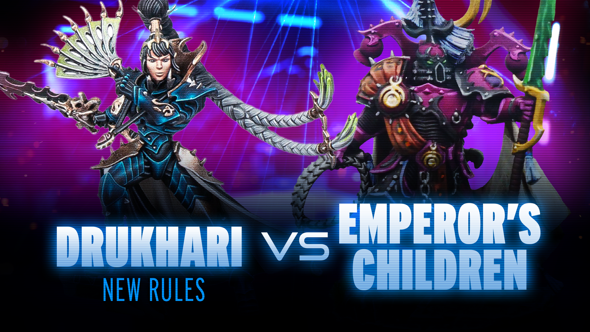 NEW Codex Drukhari vs Emperor's Children Battle Report