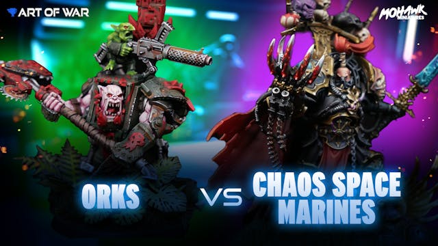 Chaos Space Marines vs Orks Battle Re...