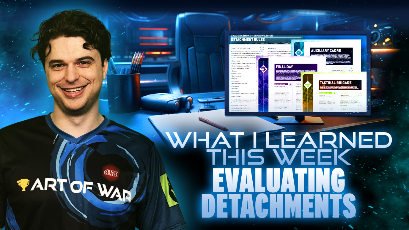 What I Learned - Evaluating Detachments