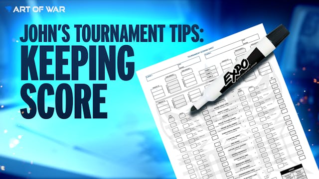 Tournament Tip - Scoring your games