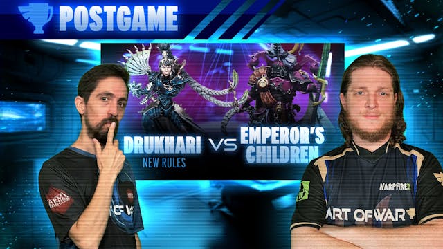 New Codex Drukhari vs Emperor's Child...