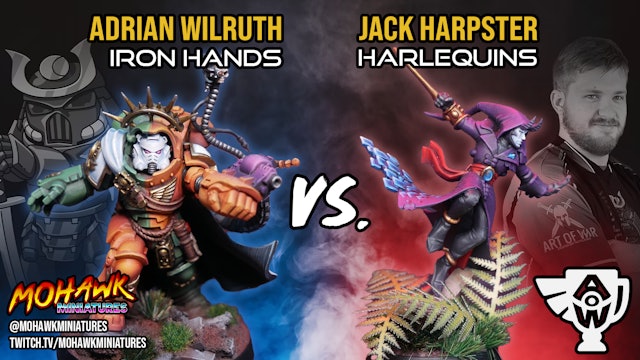 Coaching Match: Iron Hands vs Harlequins (Arks of Omen)