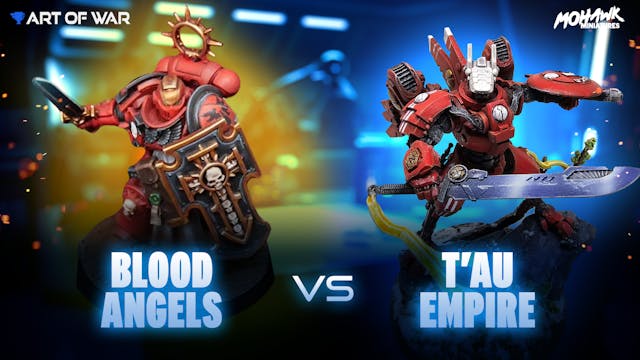 T'au Empire vs Blood Angels Battle Re...