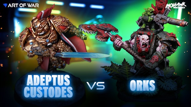NEW Codex Orks vs Adeptus Custodes Coaching Match