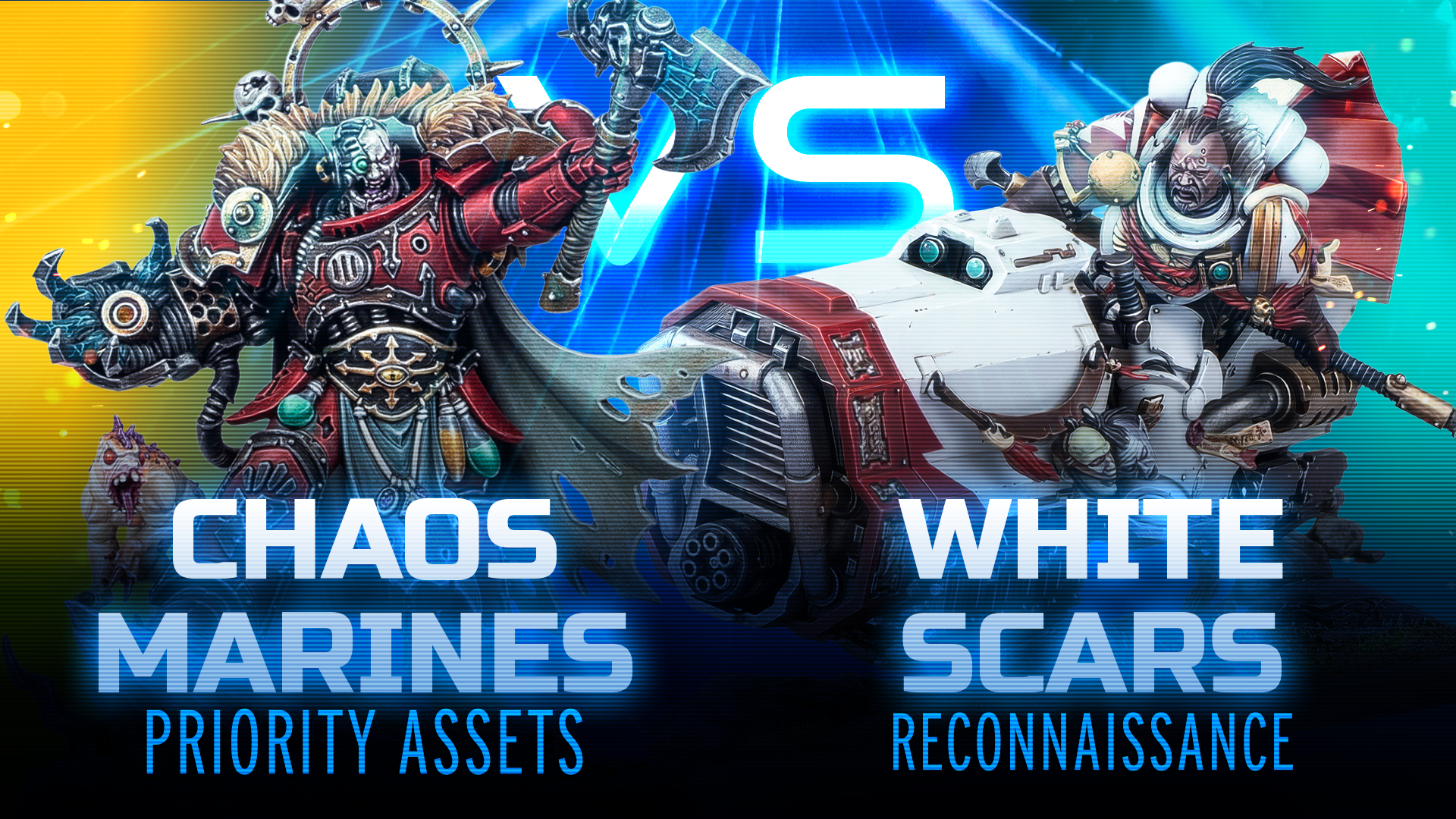 Space Marines vs Chaos Space Marines Battle Report - Toughness 5+ Marines!