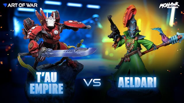 T'au Empire Mont'ka vs Aeldari Battle...