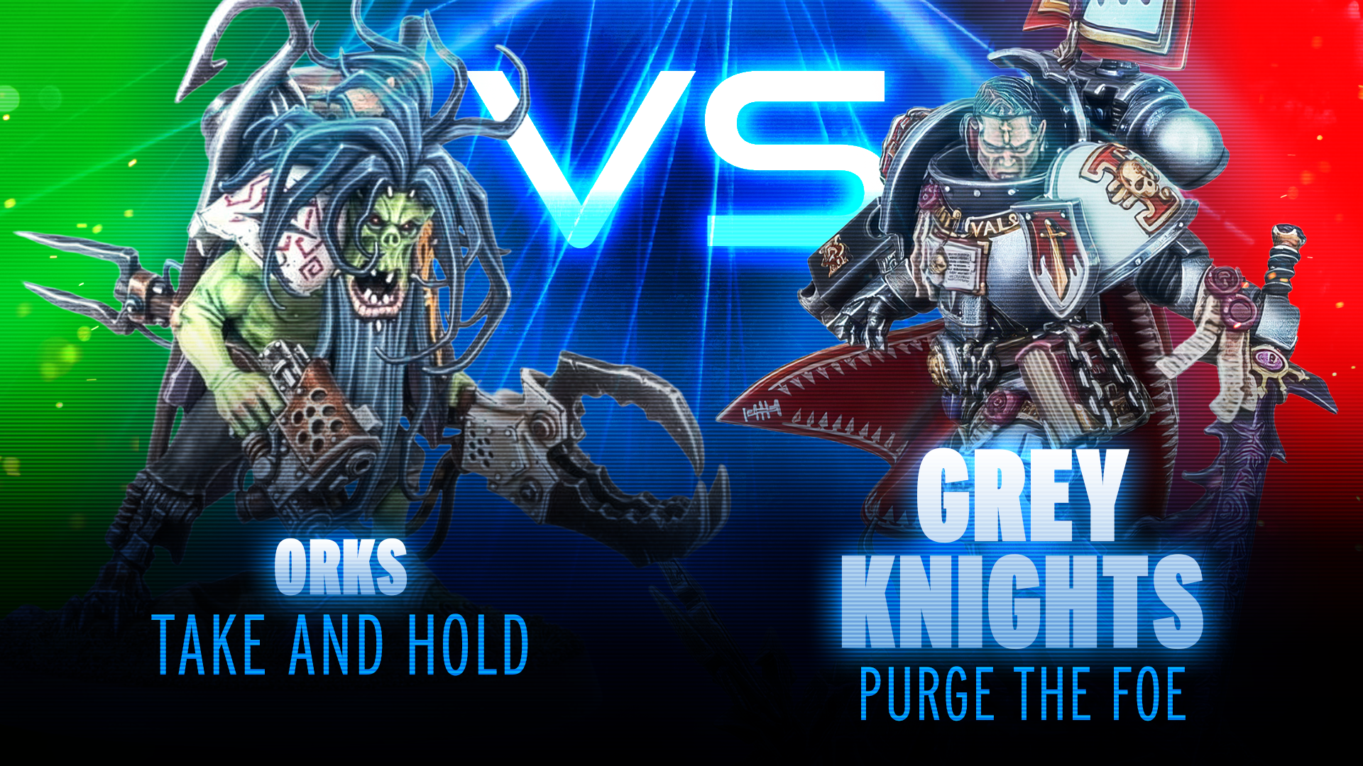 Green Tide Orks vs Banishers Grey Knights Competitive Battle Report