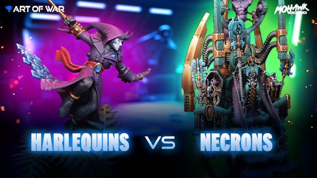 Harlequins vs Necrons (Silent King) B...