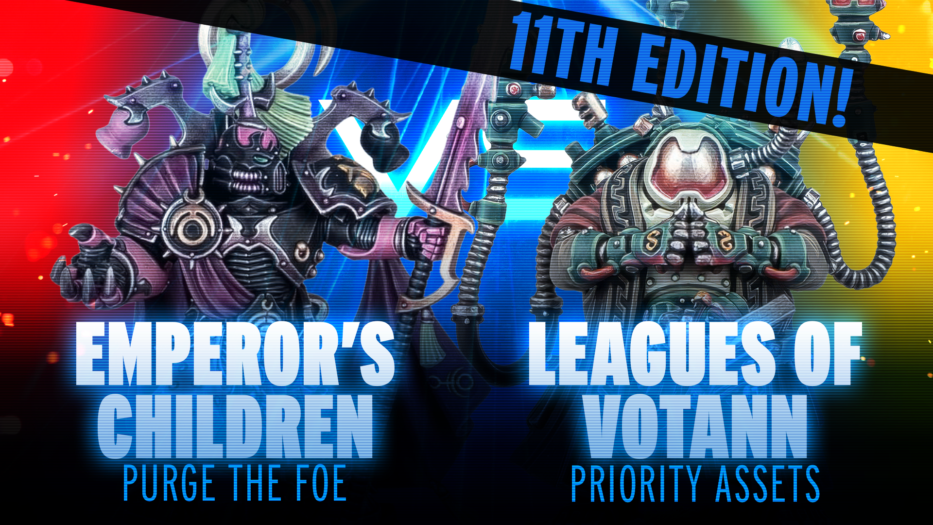 NEW 11th Edition Battle Report - Emperor's Children vs Leagues of Votann