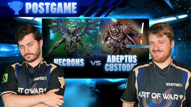Necrons vs Adeptus Custodes Post-Game...