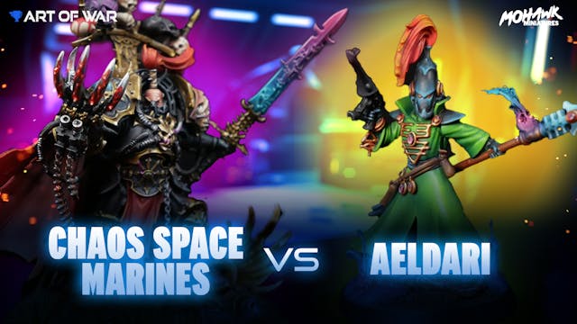 Chaos Space Marines vs Aeldari Battle...