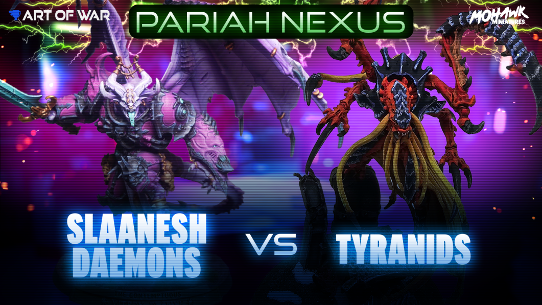 Slaanesh Chaos Daemons vs Tyranids Coaching Match