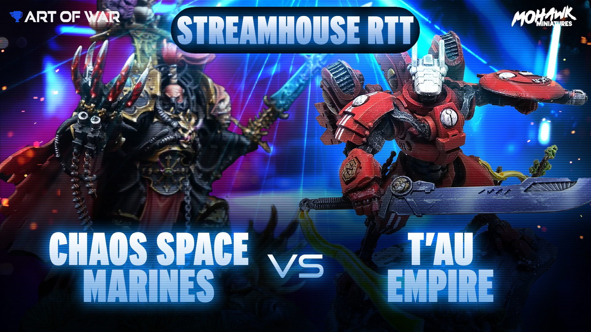 T'au Empire vs Chaos Space Marines - Streamhouse RTT Round 3