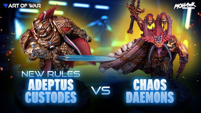 NEW Adeptus Custodes vs Chaos Daemons Battle Report