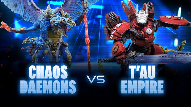 Chaos Daemons vs Tau Empire Battle Re...