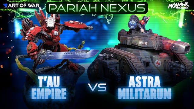 T'au Empire vs Astra Militarum Battle...